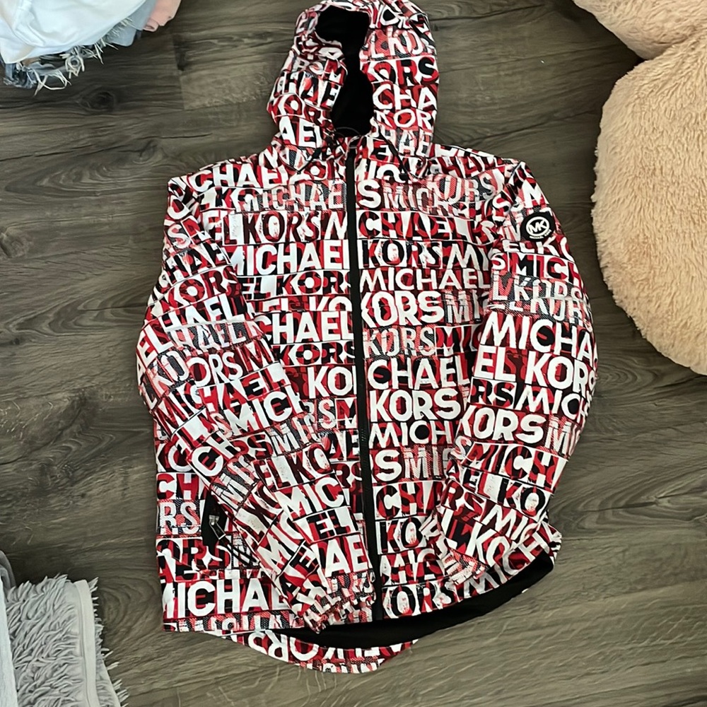 Red Michael kors zip up